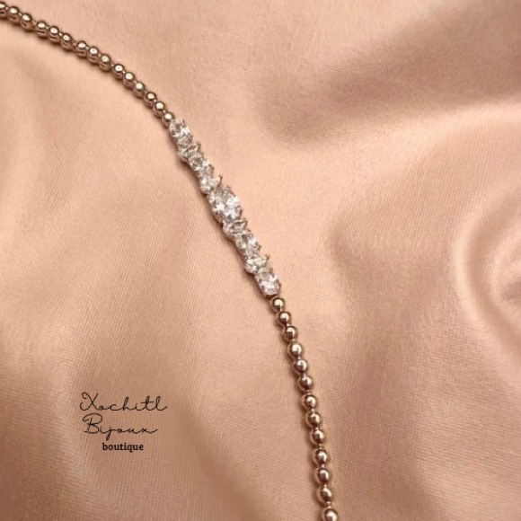 AAA Cz 18k Gold bracelet - Picture 6 of 7